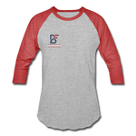 Bleacher Fan Baseball T-Shirt - heather gray/red