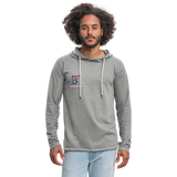 Bleacher Fan Small Logo Lightweight T-Shirt Hoodie - heather gray
