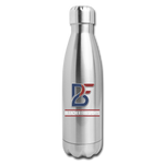 Bleacher Fan Insulated Stainless Steel Water Bottle - silver