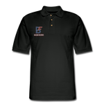 Bleacher Fan Men's Pique Polo Shirt - black